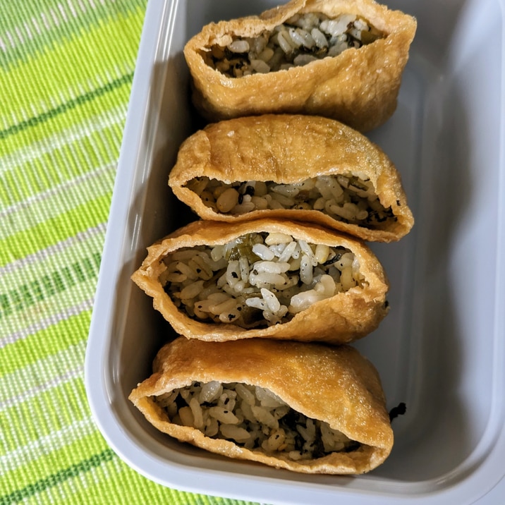 高菜ご飯で☆お稲荷さん
